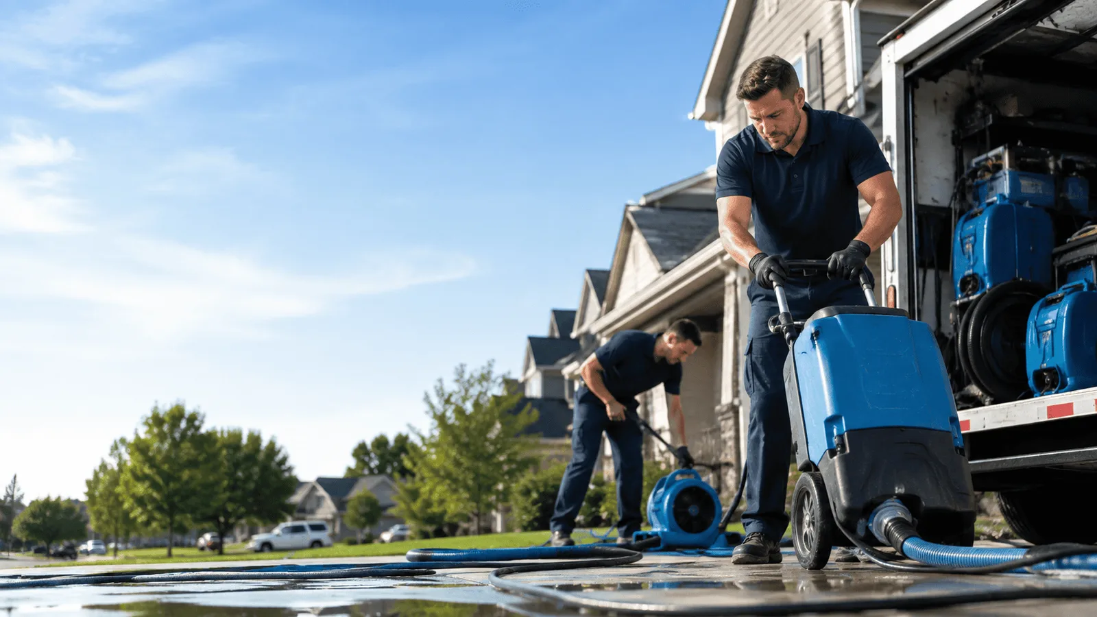 Dehumidification being performed in Hot Springs, VA
